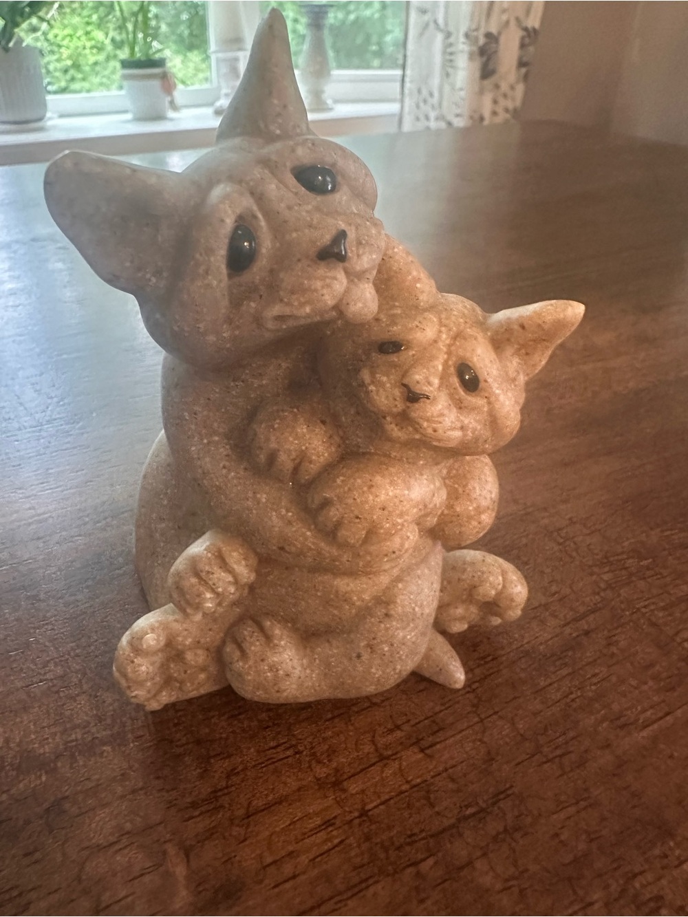 Vtg Quarry Critters 2001 Celine & Cleo Kitten Figurine 4"